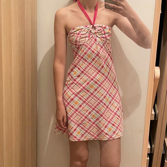 La vie en rose  AQUA BEACH COVERUP DRESS S - Picture 2 of 11